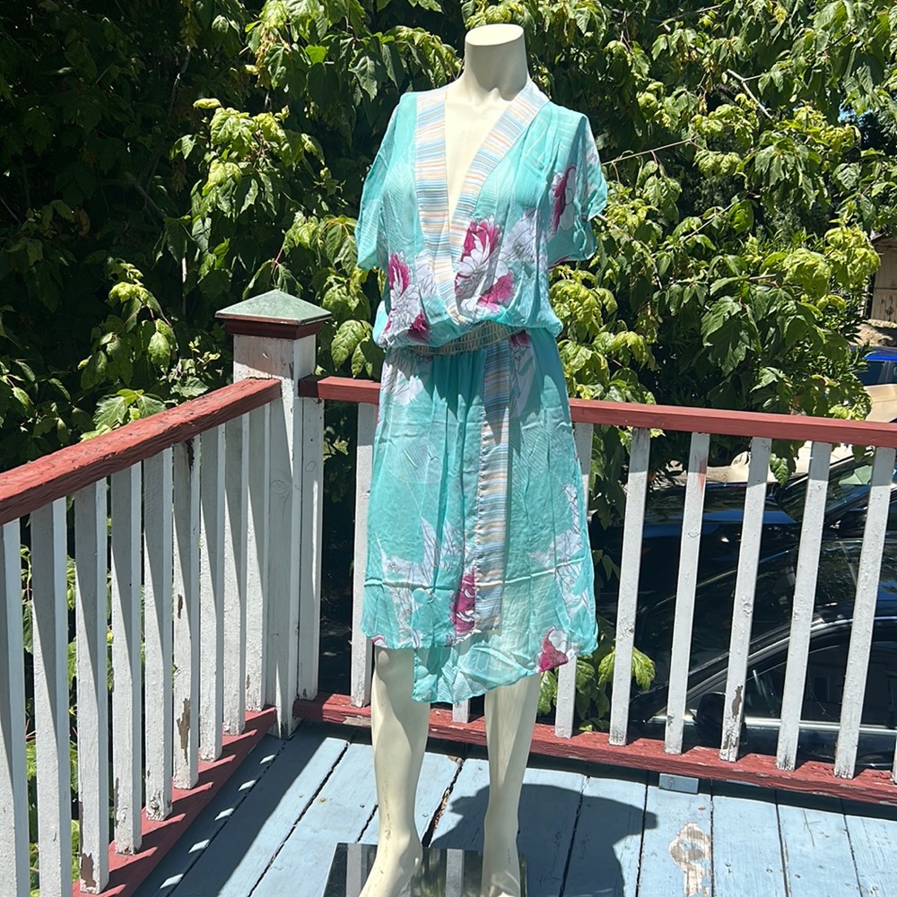 Vintage Multicolor Floral Dress